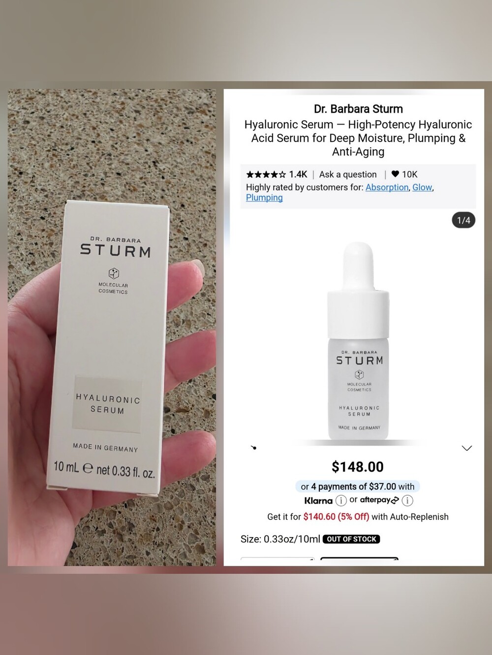 Dr. Barbara Sturm Hyaluronic Serum 10ml